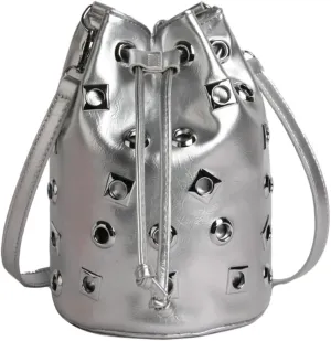 Studded Bucket Bags and Drawstring Crossbody Purse for Women Hobo Bag Y2K Trendy Crossbody Bucket Handbags 2025