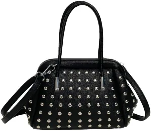 Studded Handbag Studded Crossbody Bags for Women Y2k Satchel Hobo Bag Fashion Tote Bag Punk Purse Adjustable Strap
