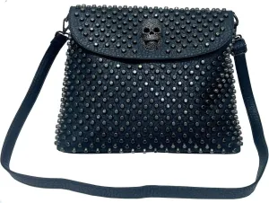 Studded Handbags Women Skull Tote Bag Vegan Leather Punk Shoulder Bags Rivet Backpack Purse Bucket Bag Satchel Style Handbags