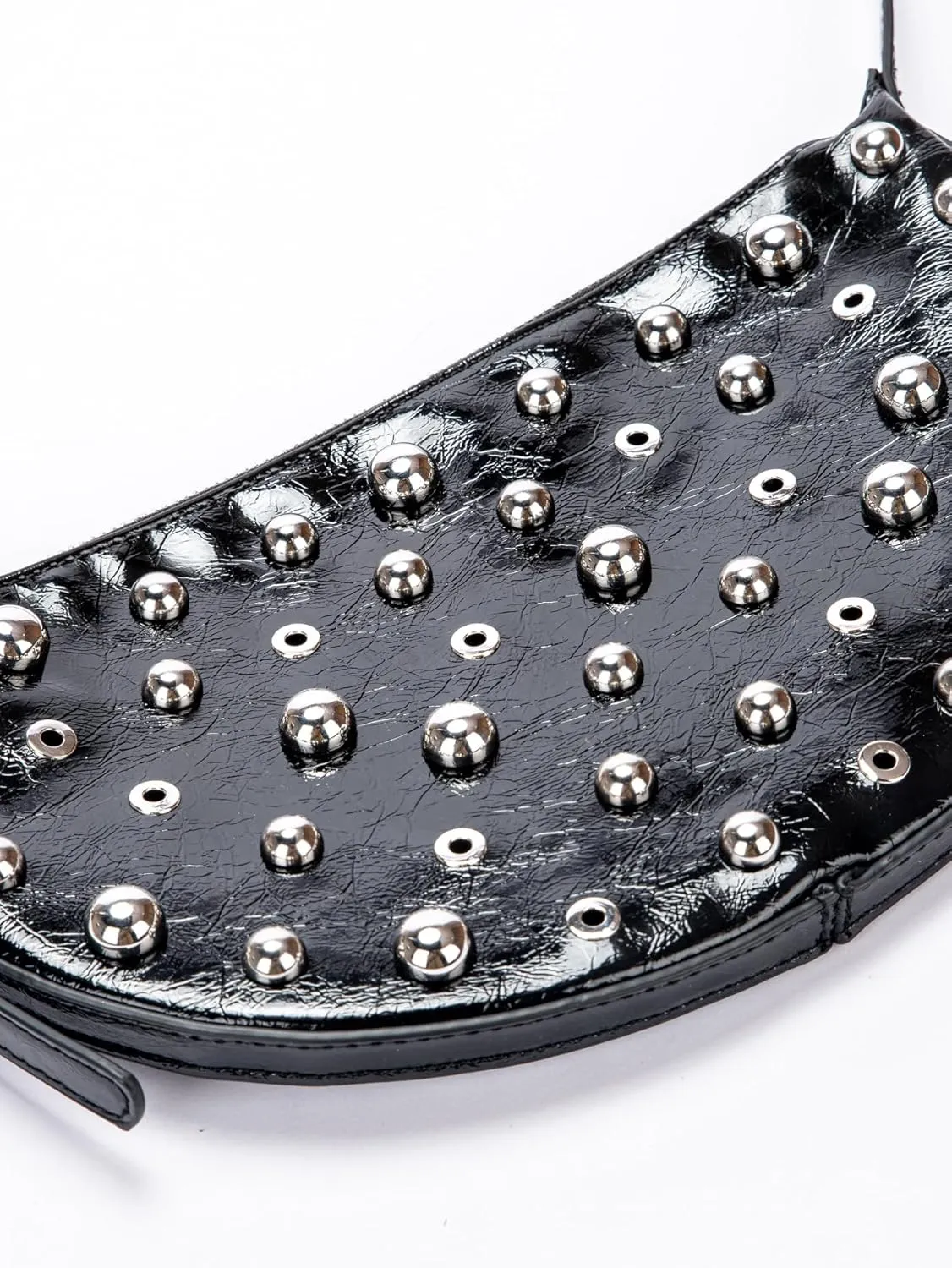 Studded Leather Purse for Women Emo Punk Y2k Shoulder Purse Handbags Mini Crossbody Bags Trendy Purse 2025