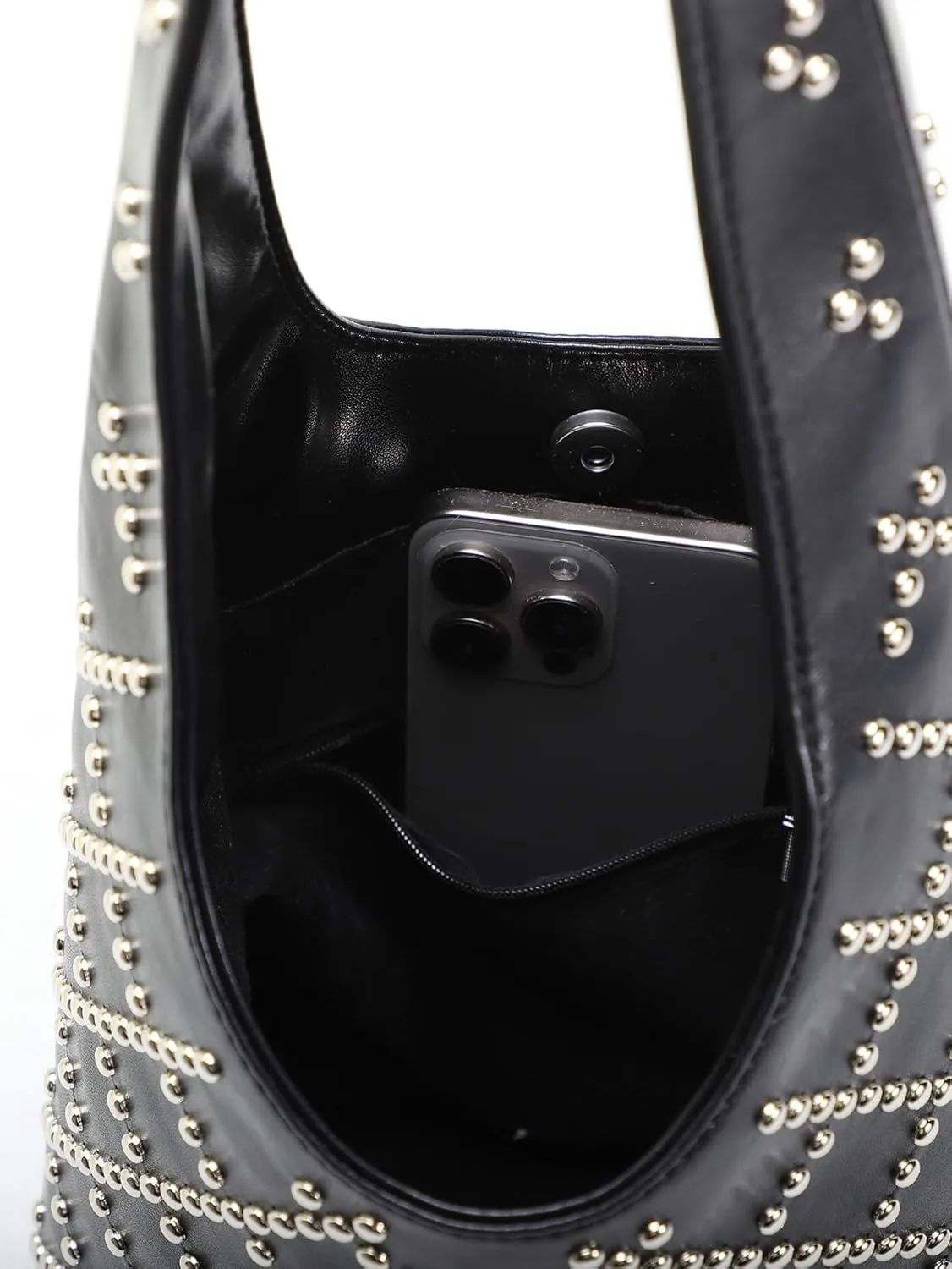 Studded Purse Cute Y2k Shoulder Bag Fall Vintage 2000s Trendy Purses for Women 2024 Streetwear 90s