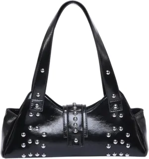 Studded Purse Cute Y2k Shoulder Bag Fall Vintage 2000s Trendy Purses for Women 2024 Streetwear 90s