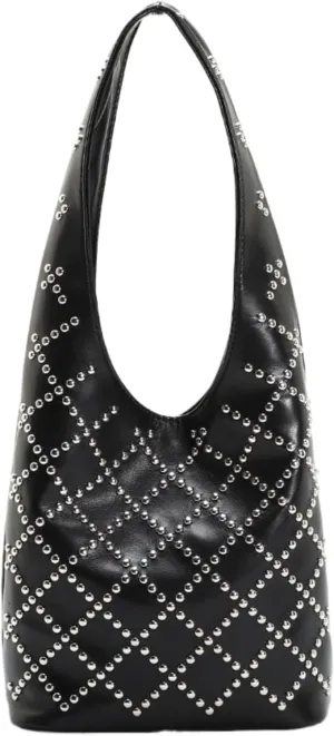 Studded Purse Cute Y2k Shoulder Bag Fall Vintage 2000s Trendy Purses for Women 2024 Streetwear 90s