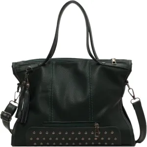 Studded Purse Y2k Satchel Women Vintage Leather Tote Bags Large Crossbody Bag