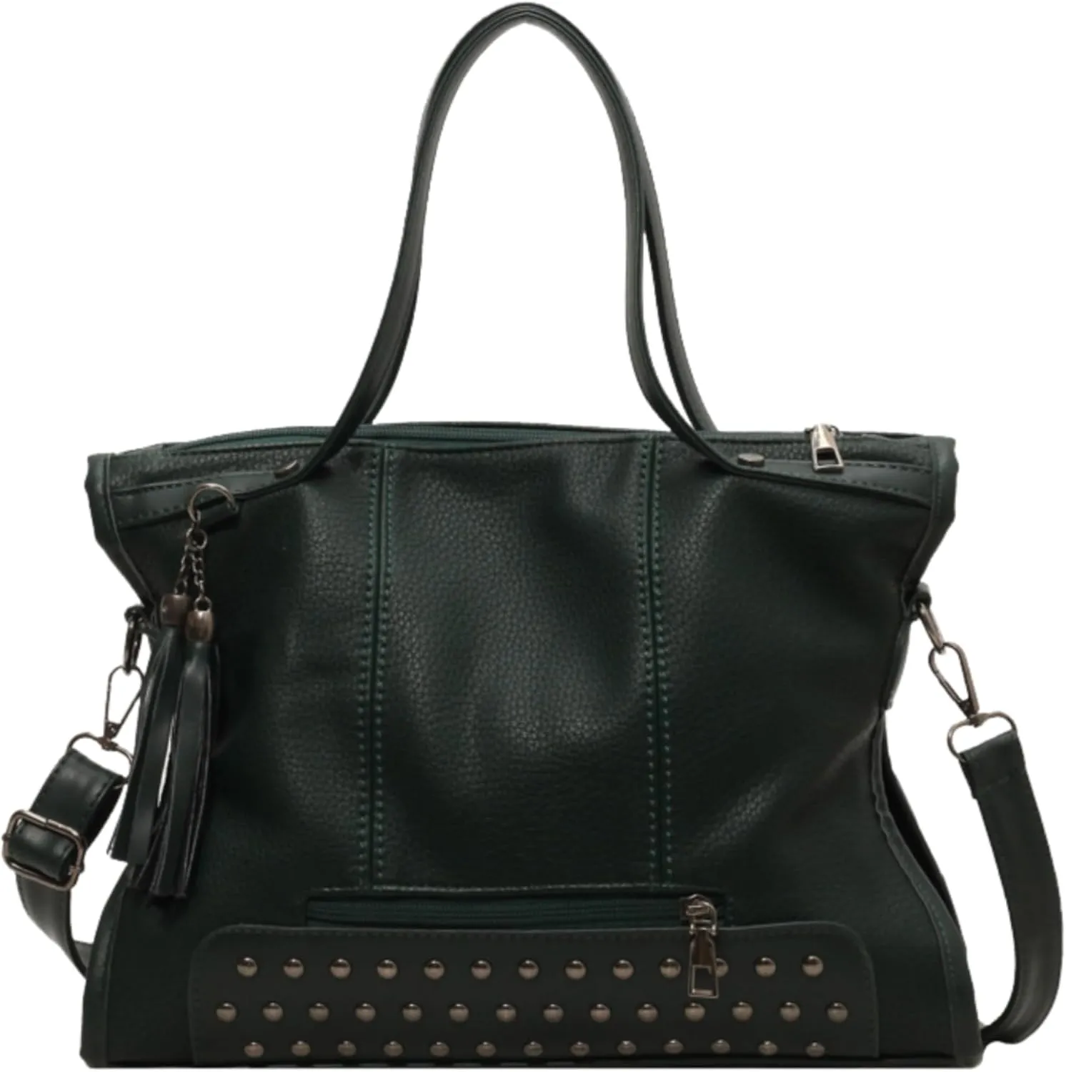 Studded Purse Y2k Satchel Women Vintage Leather Tote Bags Large Crossbody Bag