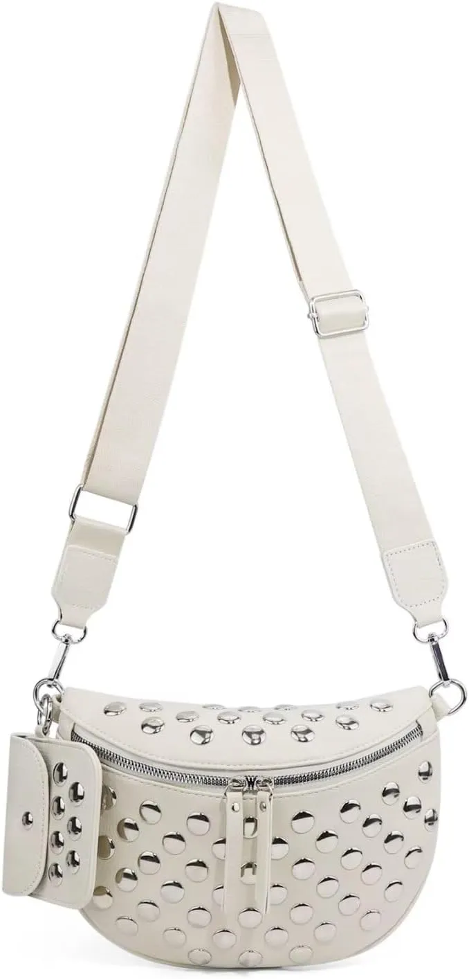 Stylish Crossbody Shoulder Bags for Women,Checkered Waist Packs with Adjustable Strap,PU Leather Belt Bag for Travel