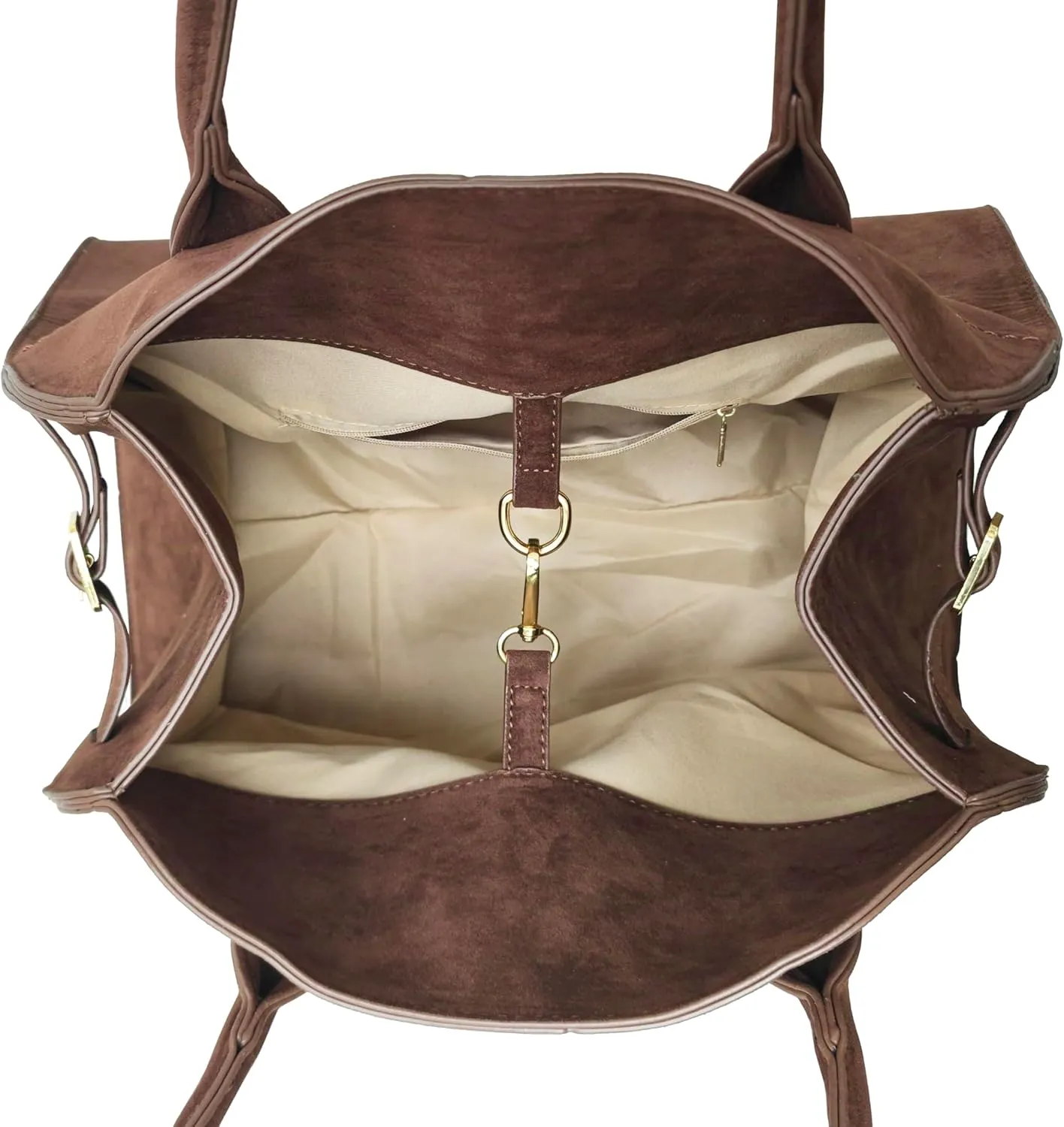 Suede Large Tote Bag for Women Leather Bag Retro Purses Crossbody Bag Trendy Handbag Work Bag 2024