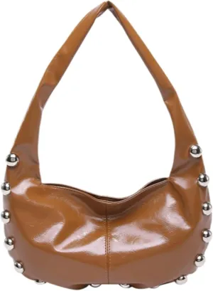 Suede Purses Studded Purse Cute Y2k Shoulder Bag Fall Vintage 2000s Streetwear 90s