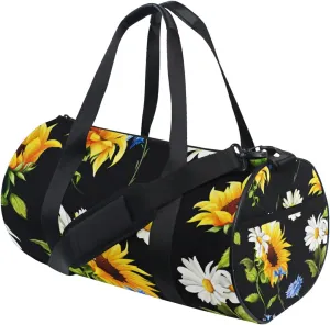 Sunflowers Duffel Bag,Canvas Travel Bag for Gym Sports and Overnight