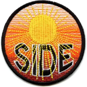 Sunny Side Houston Texas Round Logo Embroidered Iron On Patch