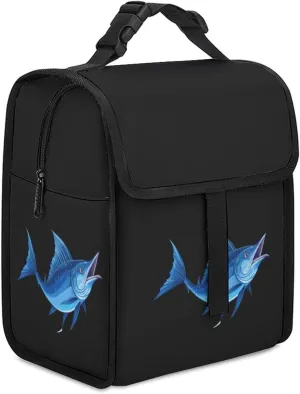 Swordfish Marlin Sailfish Lunch Bag Insulated Lunch Bag Adjustable Shoulder Strap Lunch Box Lunch Tote Bag Lunch Cooler Bag