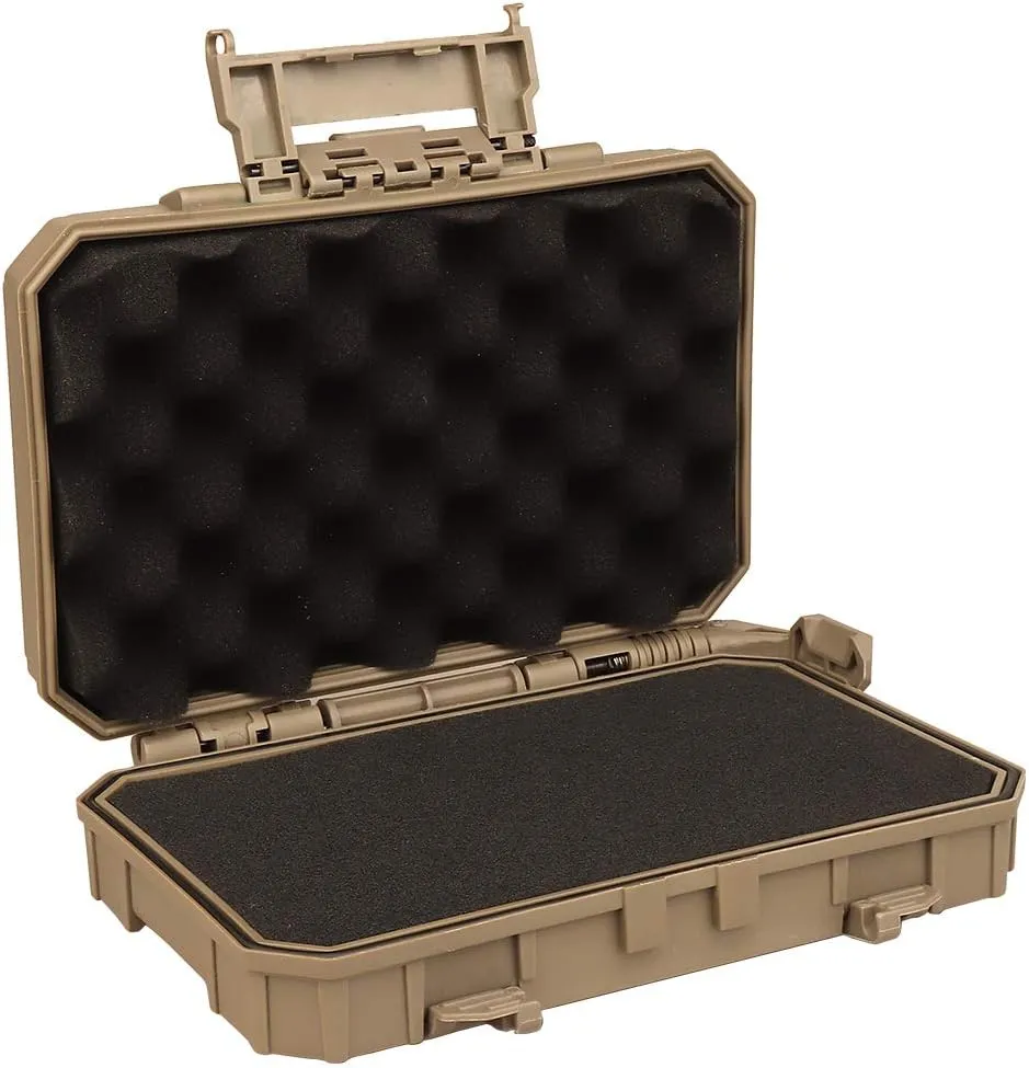Tactical Hunting Equipment Storage Box Safety Case Camera Protective Container Airtight Case with Foam Padded MOLLE Attachment System Tactical Accessories Portable Multi-tool Box