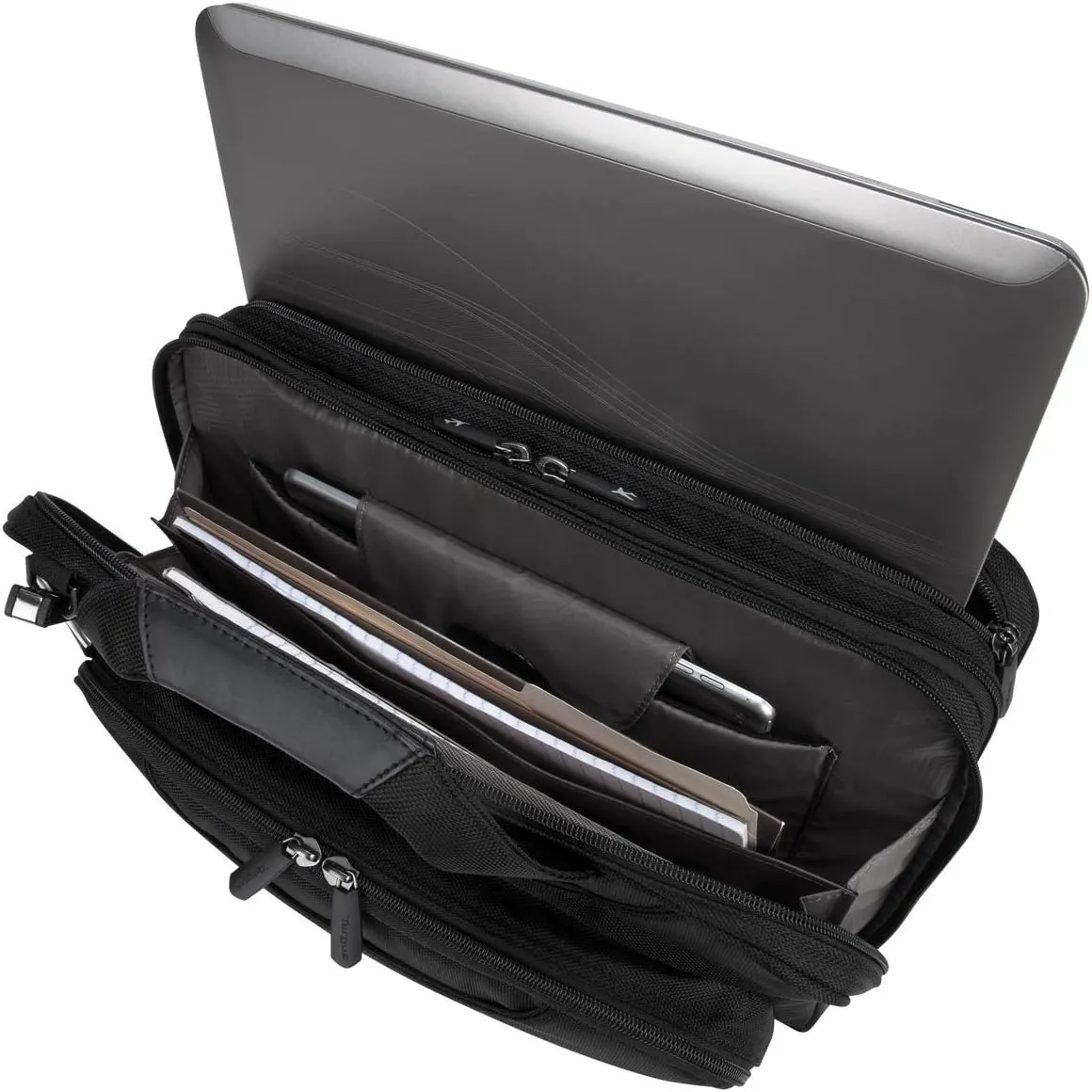 Targus Corporate Traveler Checkpoint-Friendly Traveler Laptop Case for 14-Inch Laptop, Black (CUCT02UA14S)