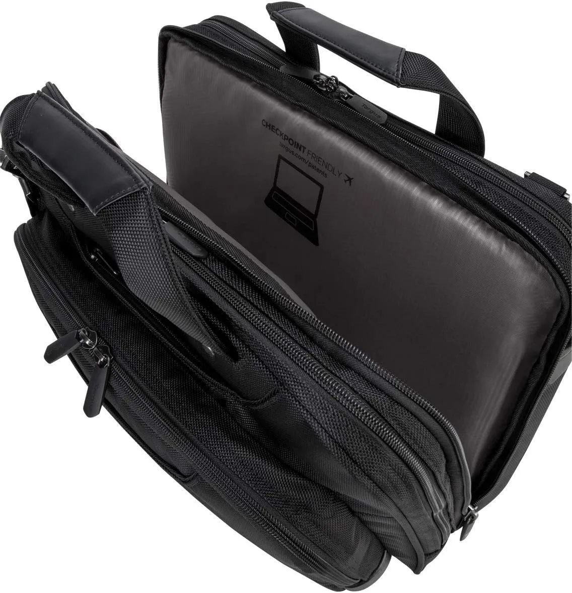 Targus Corporate Traveler Checkpoint-Friendly Traveler Laptop Case for 14-Inch Laptop, Black (CUCT02UA14S)