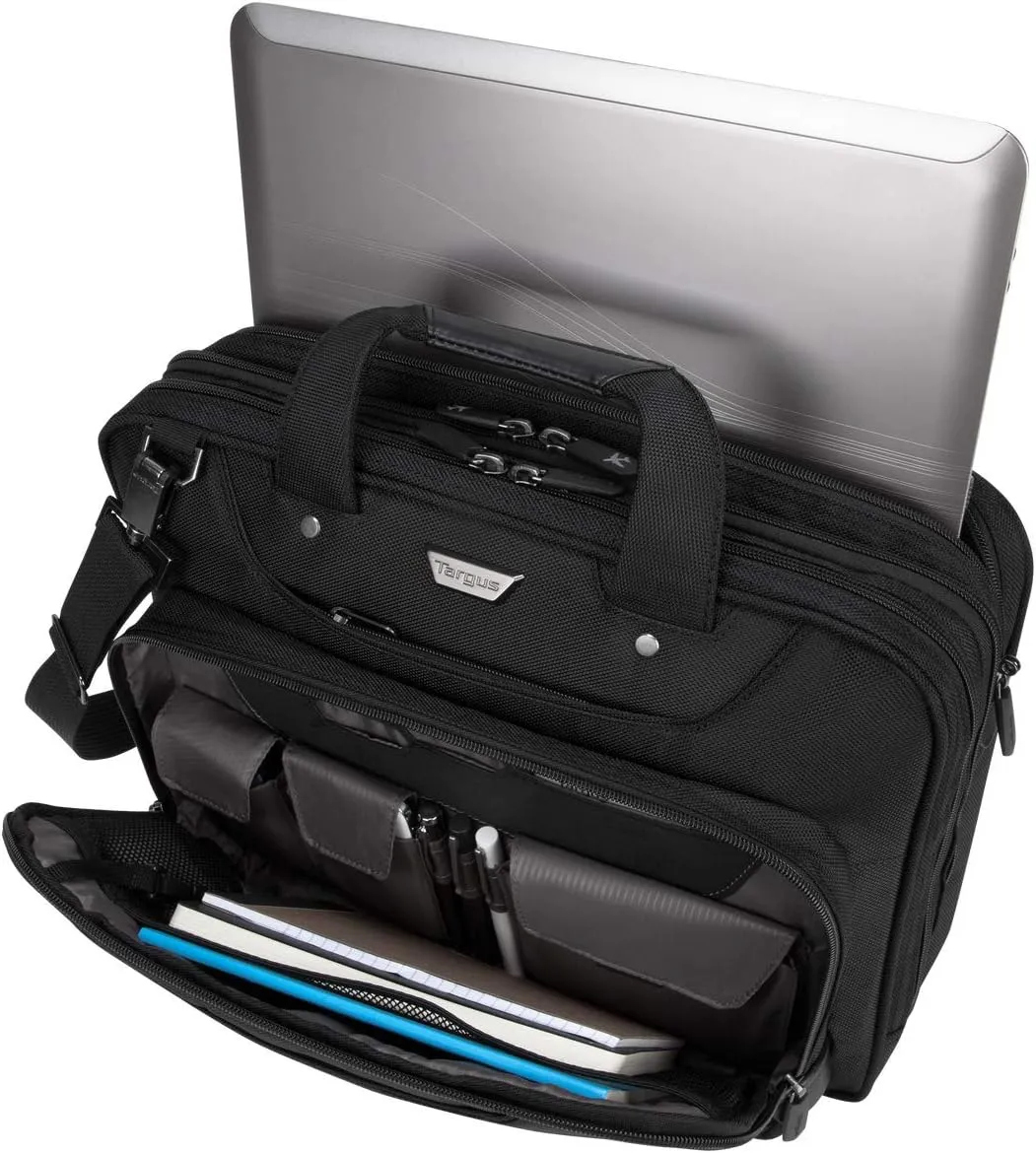Targus Corporate Traveler Checkpoint-Friendly Traveler Laptop Case for 14-Inch Laptop, Black (CUCT02UA14S)