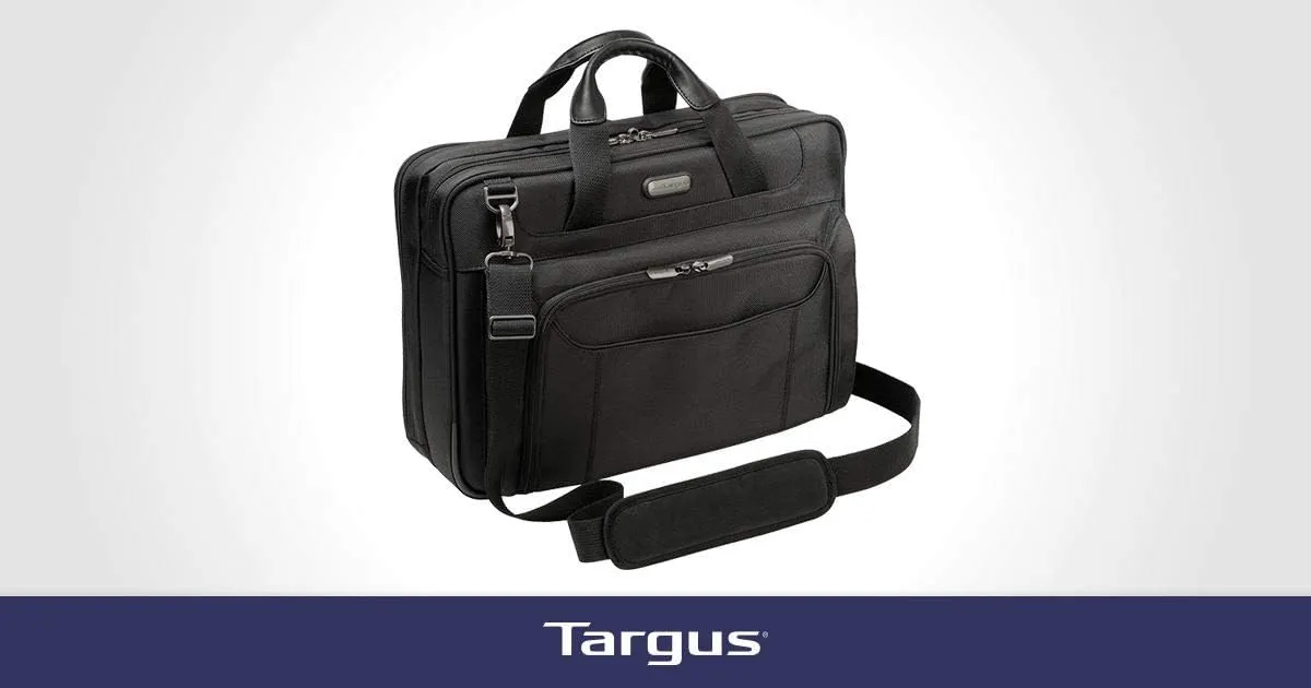 Targus Corporate Traveler Checkpoint-Friendly Traveler Laptop Case for 14-Inch Laptop, Black (CUCT02UA14S)