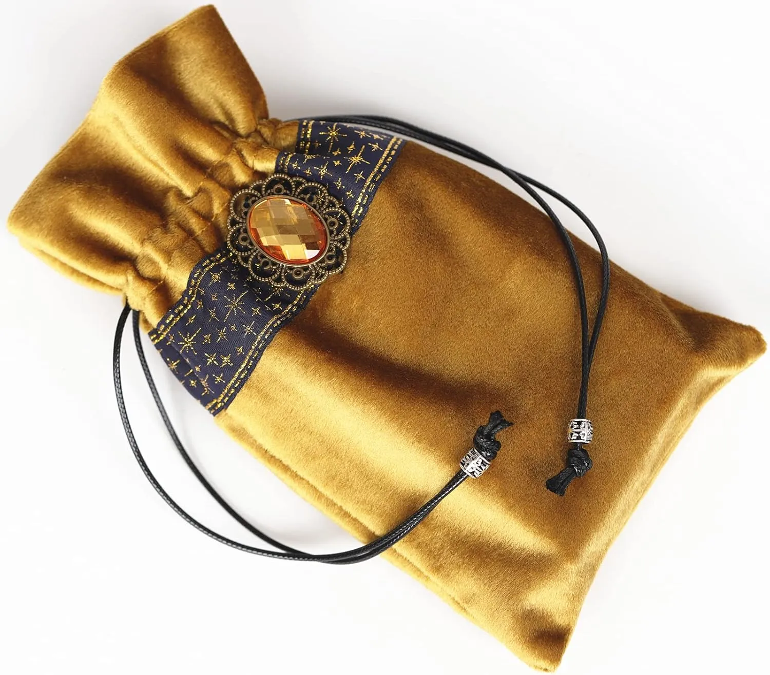 Tarot Bag Pouch Dice,Rune or Card Gift Bag,Drawstring Storage Bucket Bag 5" x 8"