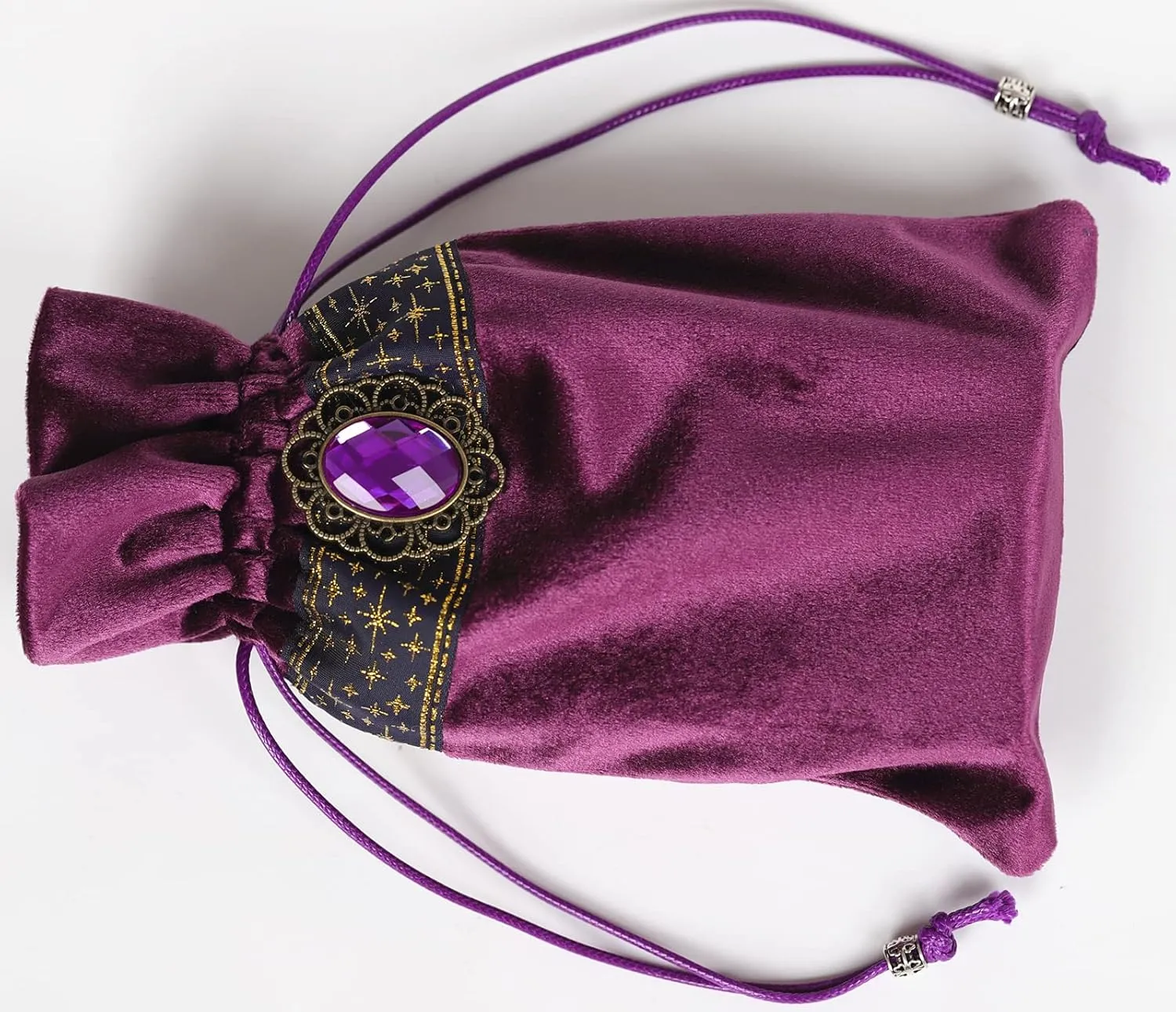 Tarot Bag Pouch Dice,Rune or Card Gift Bag,Drawstring Storage Bucket Bag 5" x 8"
