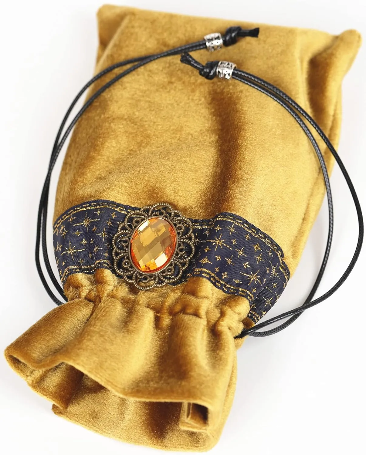 Tarot Bag Pouch Dice,Rune or Card Gift Bag,Drawstring Storage Bucket Bag 5" x 8"