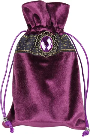 Tarot Bag Pouch Dice,Rune or Card Gift Bag,Drawstring Storage Bucket Bag 5" x 8"