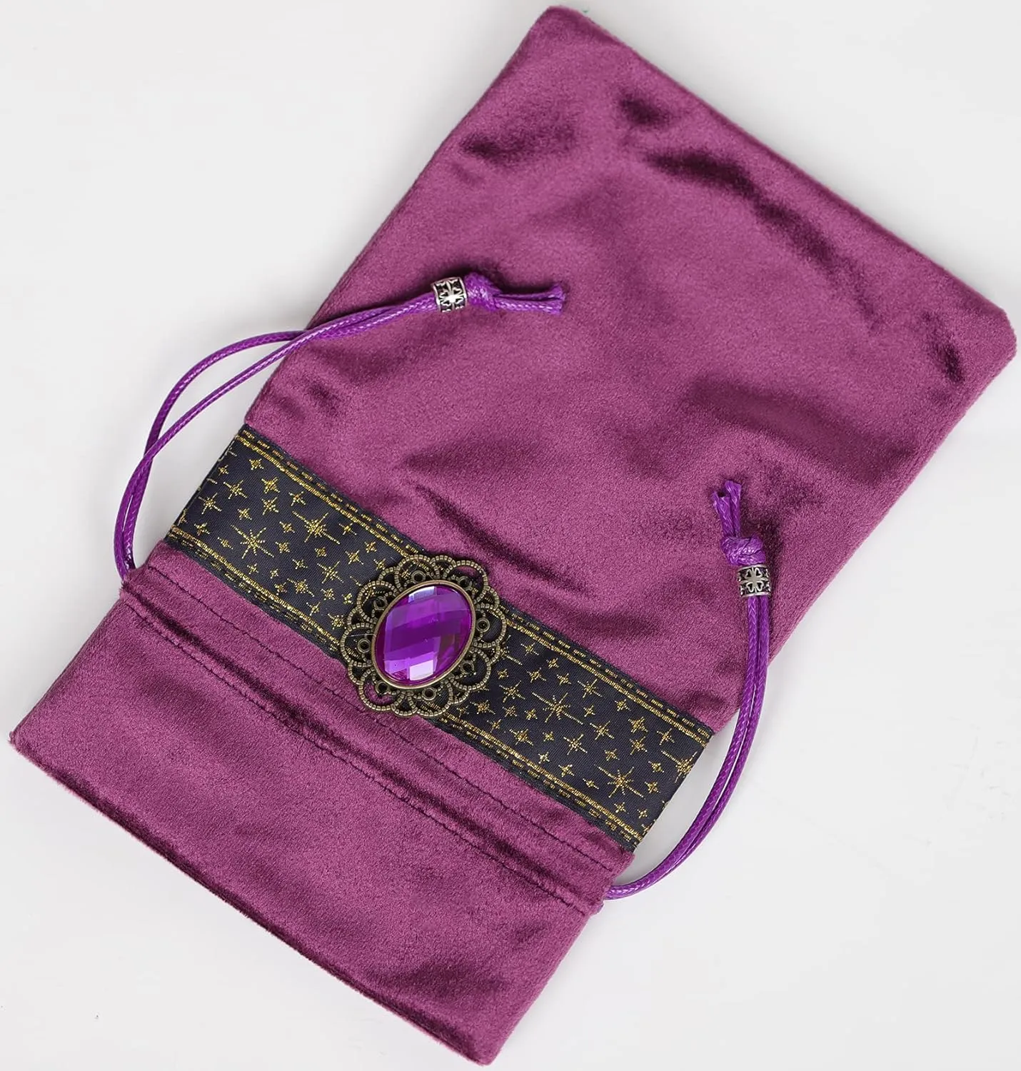 Tarot Bag Pouch Dice,Rune or Card Gift Bag,Drawstring Storage Bucket Bag 5" x 8"