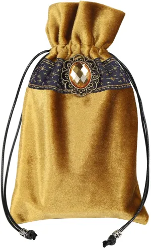 Tarot Bag Pouch Dice,Rune or Card Gift Bag,Drawstring Storage Bucket Bag 5" x 8"