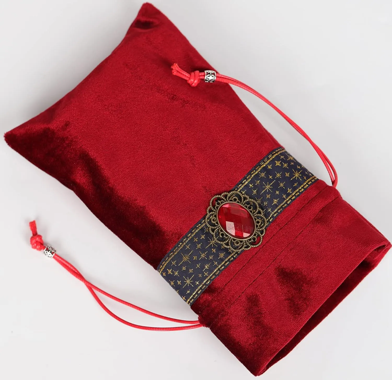 Tarot Bag Pouch Dice,Rune or Card Gift Bag,Drawstring Storage Bucket Bag 5" x 8"