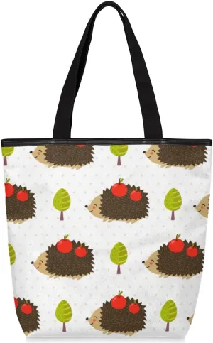 Tavisto Canvas Tote Bag,Shorthair Painting Vintage Lavender Grocery Shopping Bags 11"x13.6"x4" Durable