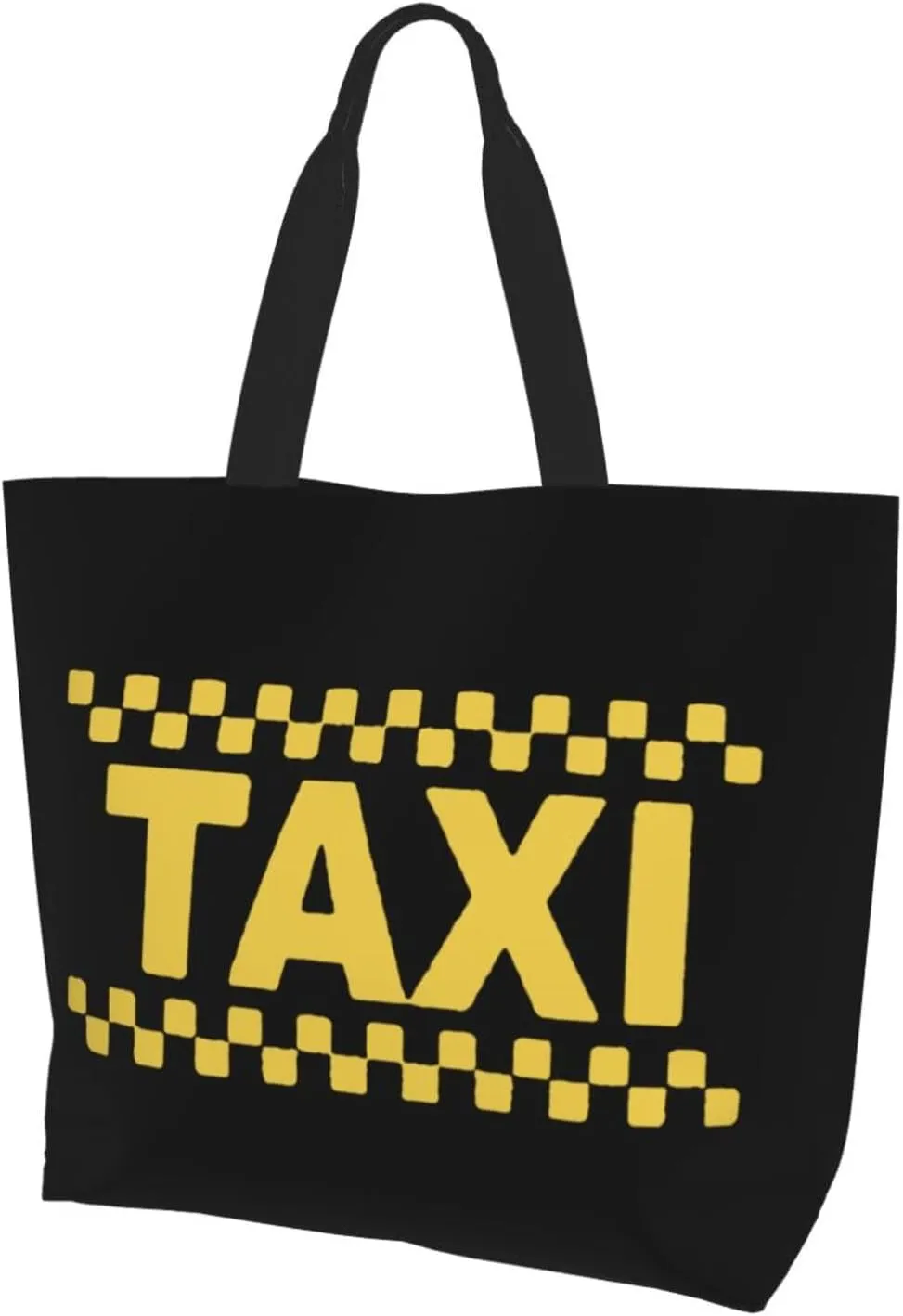 Taxi Driver Cab Women'S Large Capacity Shoulder Shopping Bag, Reusable Handbag, Gift Bag