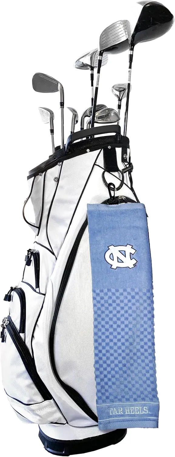 Team Golf NCAA Embroidered Golf Towel, Checkered Scrubber Design, Embroidered Logo