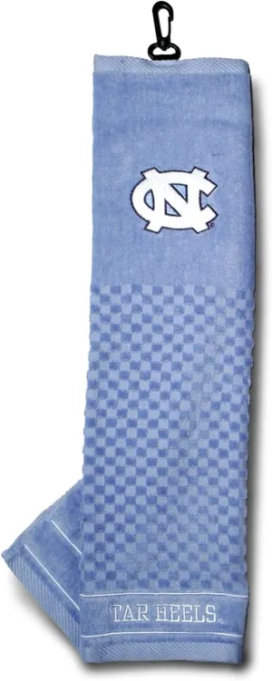 Team Golf NCAA Embroidered Golf Towel, Checkered Scrubber Design, Embroidered Logo