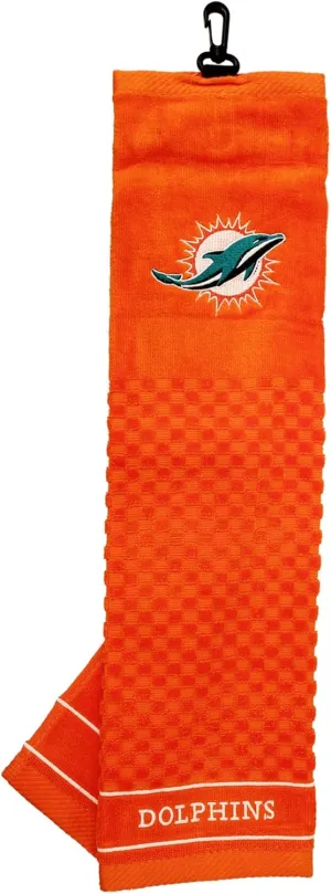 Team Golf NFL Embroidered Golf Towel, Checkered Scrubber Design, Embroidered Logo