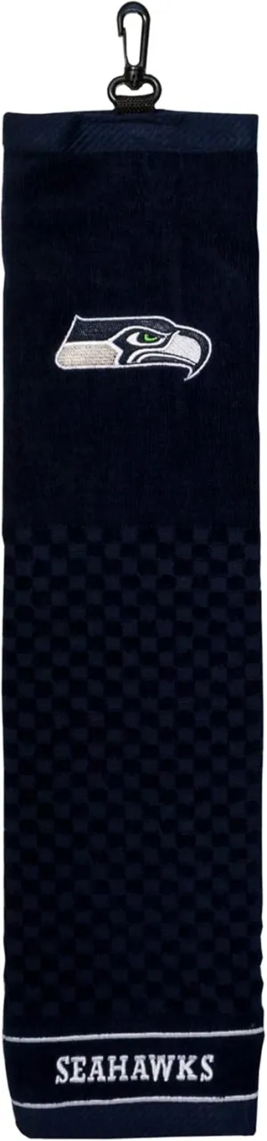 Team Golf NFL Embroidered Golf Towel, Checkered Scrubber Design, Embroidered Logo