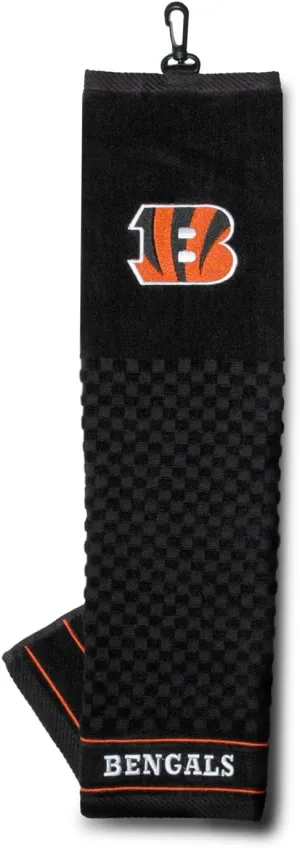 Team Golf NFL Embroidered Golf Towel, Checkered Scrubber Design, Embroidered Logo