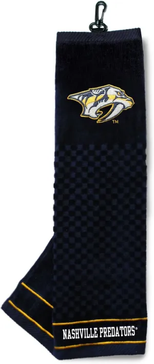Team Golf NHL Embroidered Golf Towel, Checkered Scrubber Design, Embroidered Logo