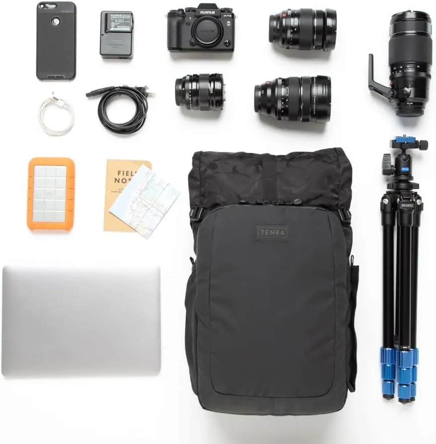 Tenba Backpack V2, Black/Black Camo, 14 Long