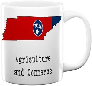 Tennessee Flag State Ceramic Mug, Tennessee Keepsake 11oz Coffee Mug, Custom Coffee Cup, Gift For Birthday, USA Themed Coffee Cup, Mugs for Women, Personalized Coffee Mug
