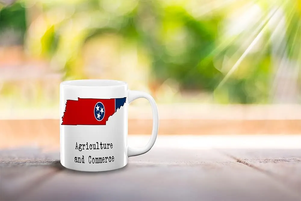 Tennessee Flag State Ceramic Mug, Tennessee Keepsake 11oz Coffee Mug, Custom Coffee Cup, Gift For Birthday, USA Themed Coffee Cup, Mugs for Women, Personalized Coffee Mug