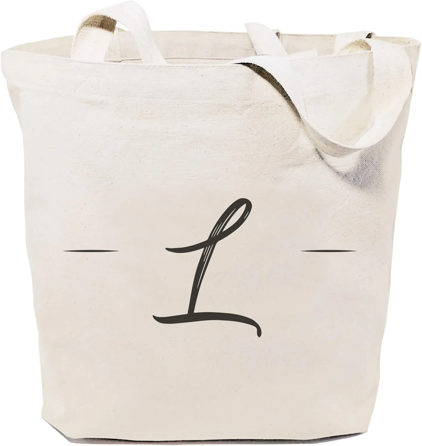 The Cotton & Canvas Co. Personalized Handwritten Monogram Initial Tote