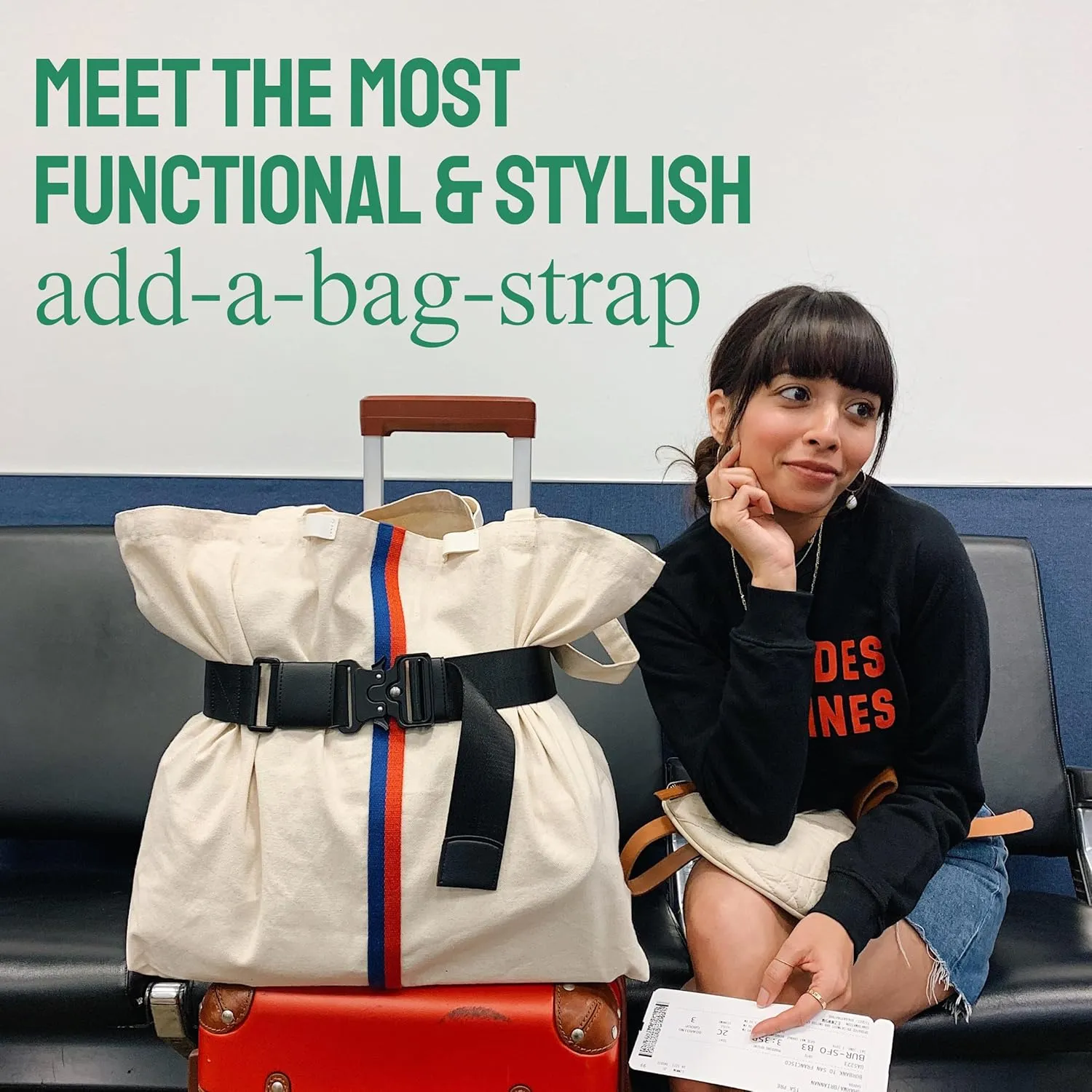 The Original Cincha Travel Belt for Luggage - Add a Bag Luggage Strap for Carry On Bag - Airport Travel Accessories for Women & Men - As Seen on Shark Tank