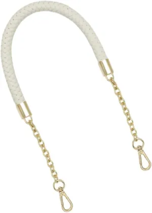 Thicken PU Leather Handbag Strap with Metal Chain Buckle Removable Tote Bag Handle for Women Versatile