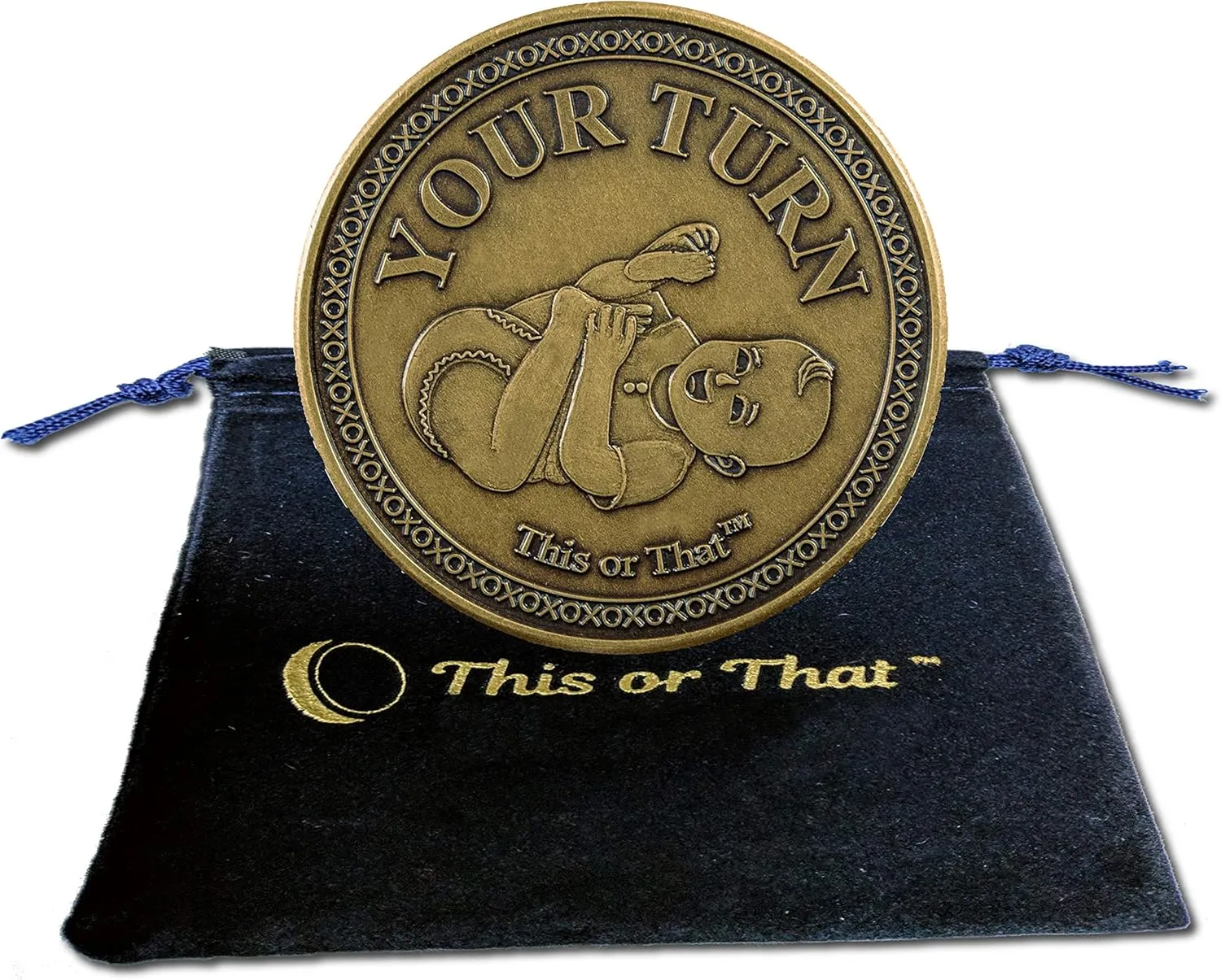 This or That Sneaky Diaper Changing Decision Making Coin | Flip The Coin and Relax – New Parent Gift