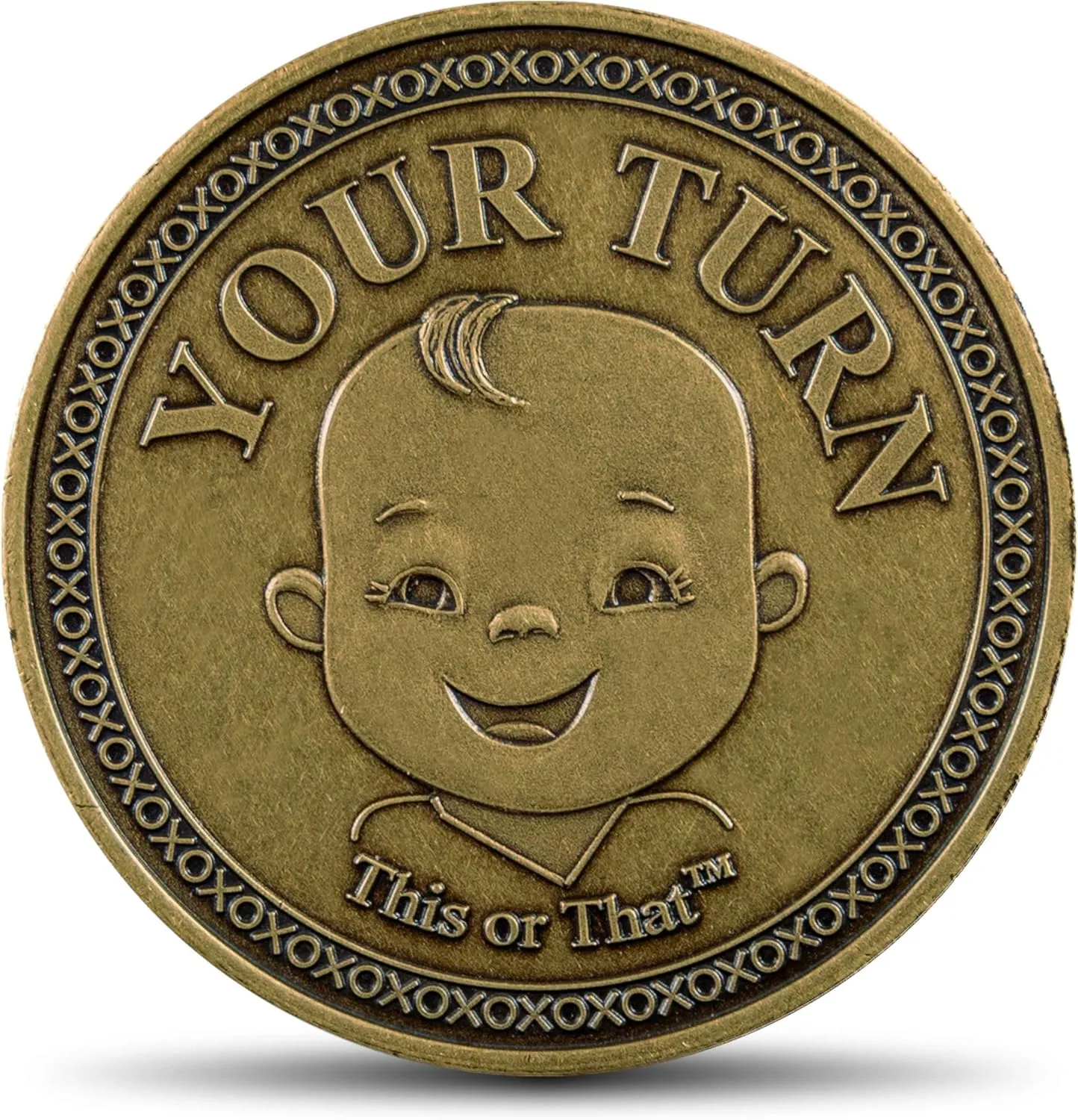This or That Sneaky Diaper Changing Decision Making Coin | Flip The Coin and Relax – New Parent Gift