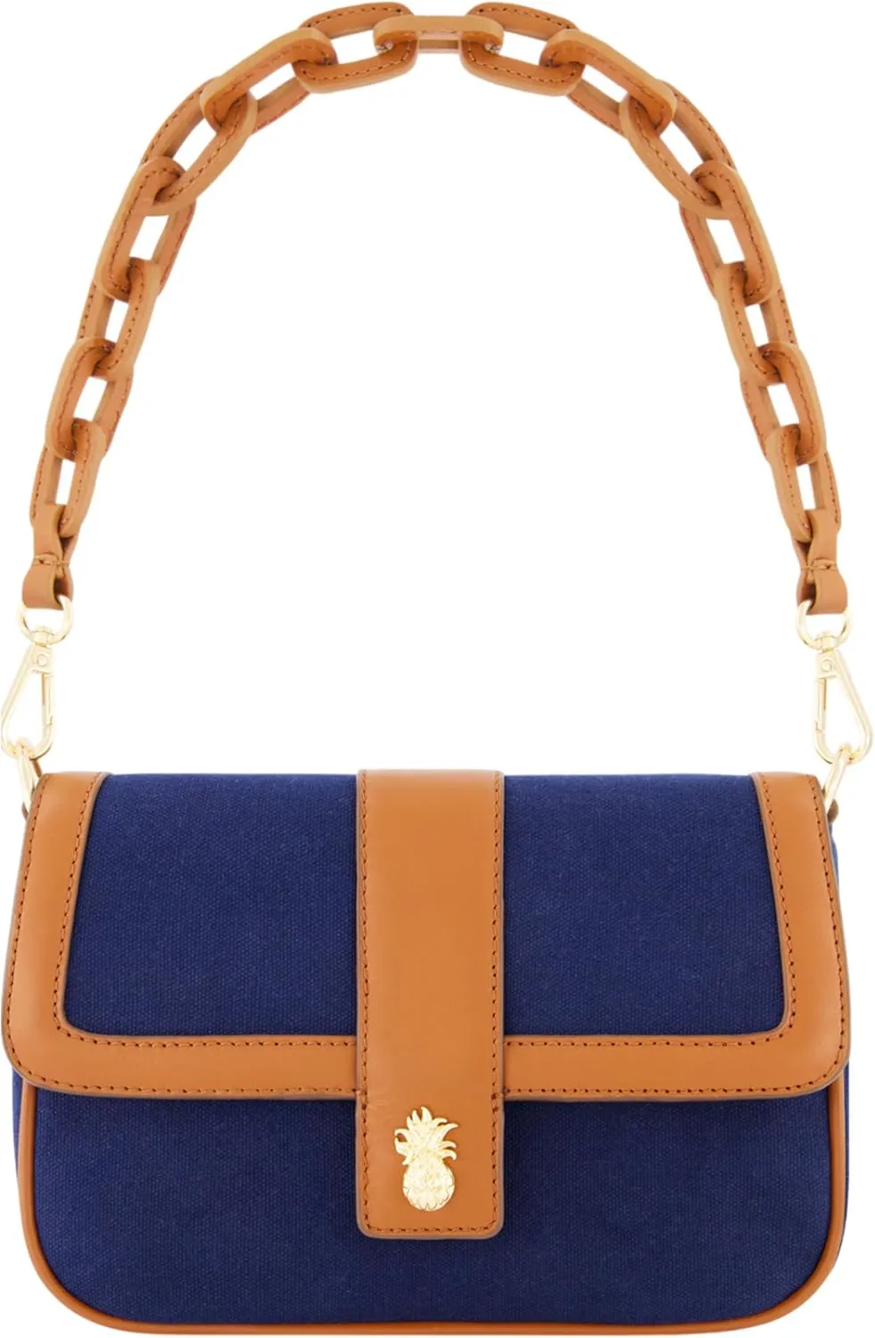 Tommy Bahama Women's Crossbody Bag Purse, Flap Small Shoulder Handbag with Adjustable Strap and Leather Trim