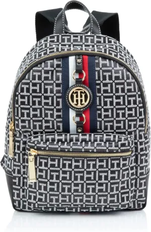 Tommy Hilfiger Womens Jaden Plus BACKPACK, Black/White