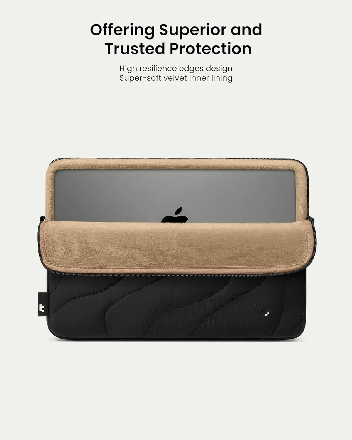 tomtoc 360 Protective Puffy Laptop Sleeve for 14-inch MacBook Pro M4/M3/M2/M1 Pro/Max A3112 A3401 A3185 A2992 A2918 A2779 2024, 13.5/13.8-inch Surface Laptop 7(Copilot  PC)/6/5/4/3, Quilted Design