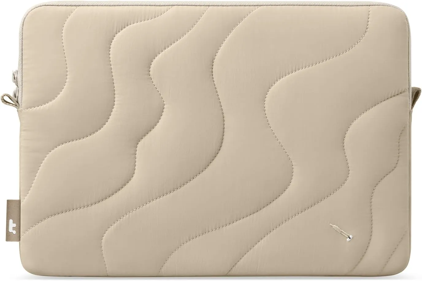 tomtoc 360 Protective Puffy Laptop Sleeve for 16-inch MacBook Pro M4/M3/M2/M1 Pro/Max A3403 A3186 A2991 A2780 A2485 2024-2019, Quilted Design Soft Cute Puffer Bag Laptop Case for Dell XPS 16 Laptop