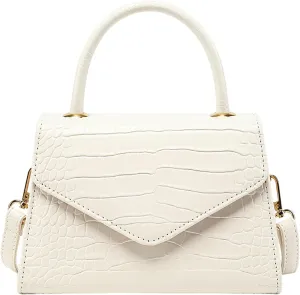 Top Handle Bag Trendy Women Satchel Handbag Cute Purse Crossbody Shoulder Mini Clutch Classic Purse Retro Crocodile