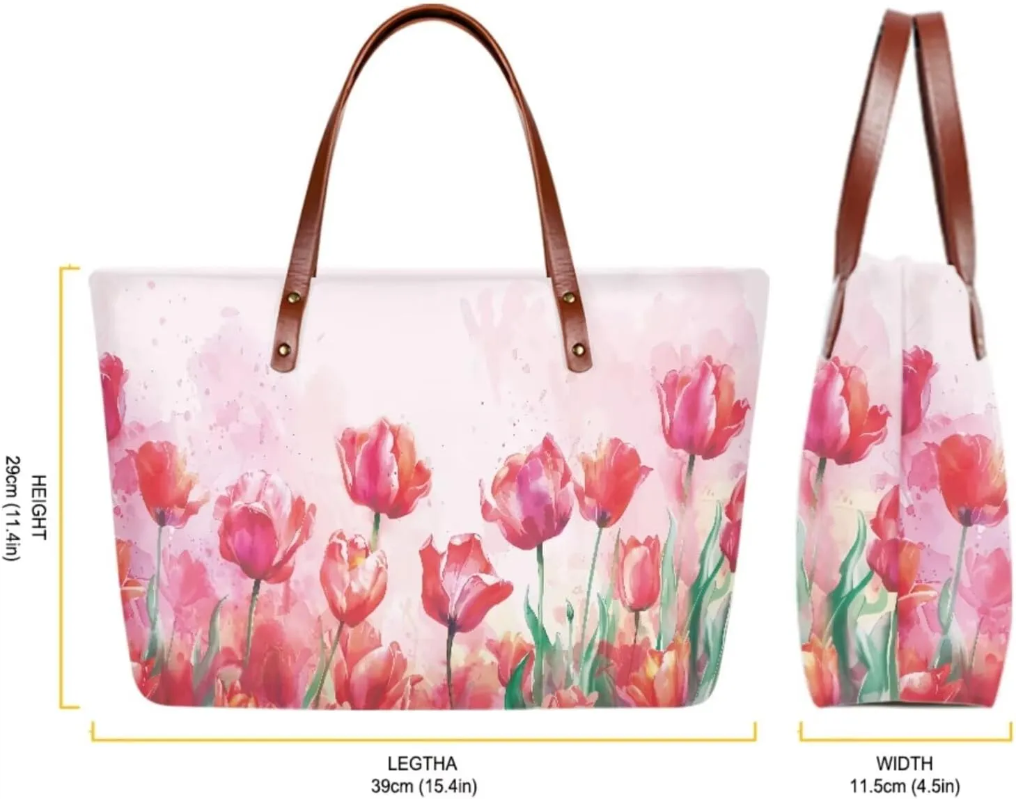 Top Handle Purse for Women, Large Tote Handbag With PU Wallet Set, Gift for Mom