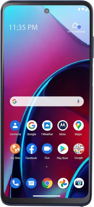 Total by Verizon Motorola Moto g Stylus (2022), 128GB, Blue - Prepaid Smartphone (Locked), 6.8 Inches
